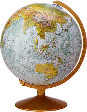 リプルーグル地球儀「マリナー型」