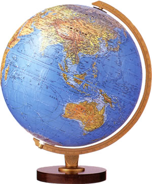 リプルーグル地球儀「リビングストン型」